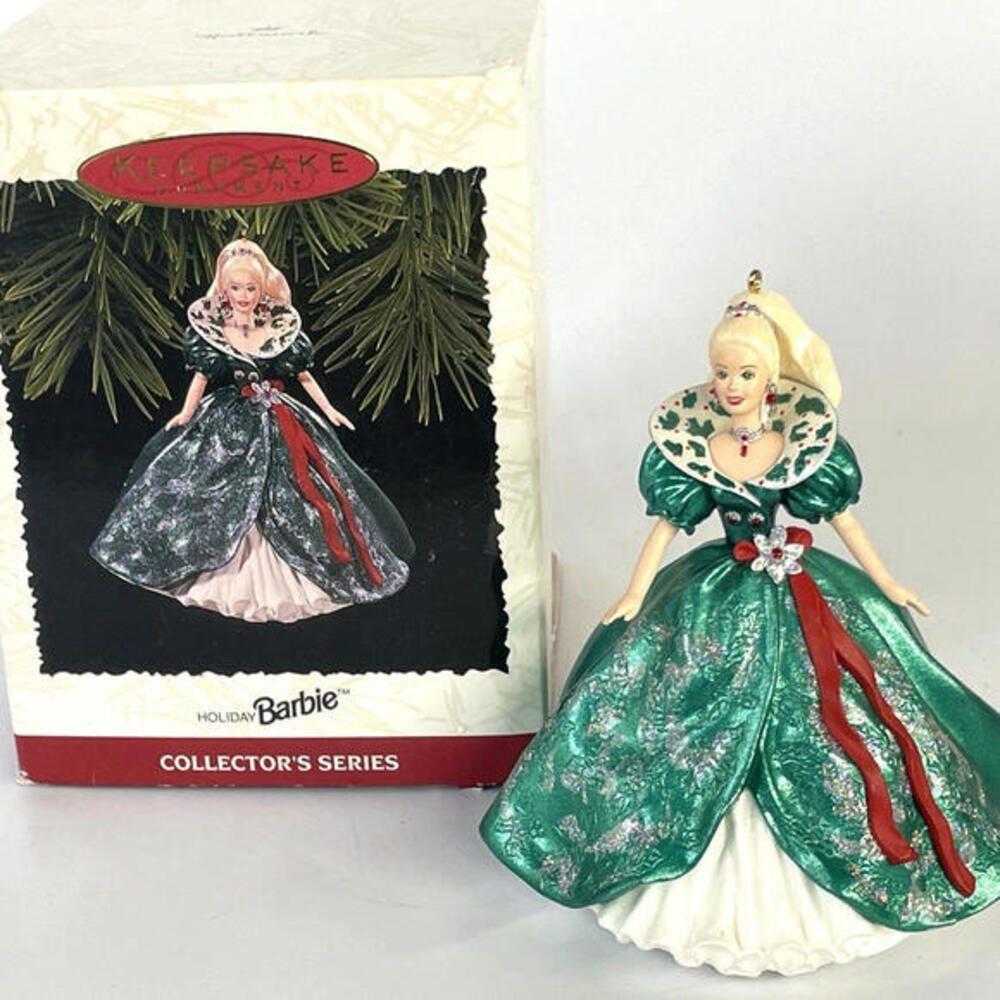 Vintage 1995 Hallmark Holiday Barbie‎ #3 Keepsake Ornament QXI5057 Box